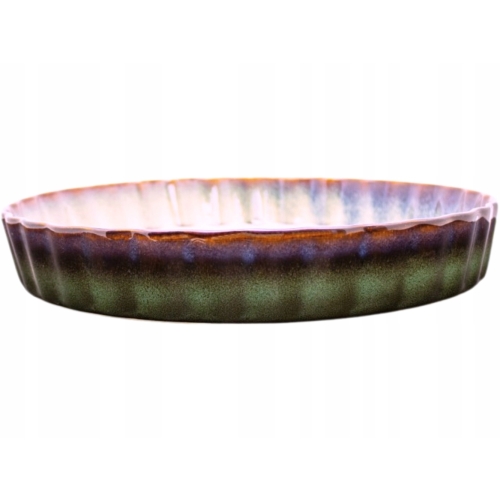 CERAMICZNE Naczynie ŻAROODPORNE do Zapiekania Tarty Ciasta - 26 cm, 1500 ml