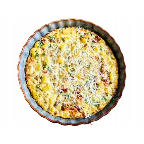 CERAMICZNE Naczynie ŻAROODPORNE do Zapiekania Tarty Ciasta - 26 cm, 1500 ml