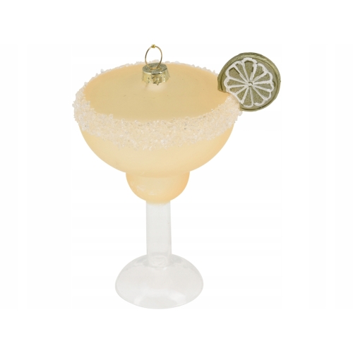 Bombka SZKLANA 9,5 x 12 cm Ozdoba choinkowa - KIELISZEK Z DRINKIEM
