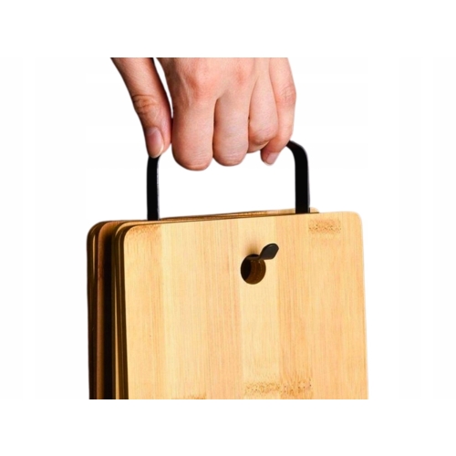 Deski ŚNIADANIOWE Na stojaku Do podawania Krojenia - 6 szt BAMBUS 22x14 cm