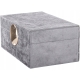 Szkatułka Kuferek Organizer na Biżuterię 9,5 x 21 x 14 cm - SZARY