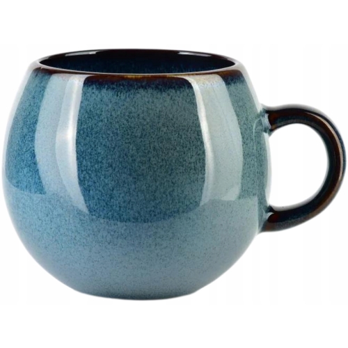 LOTTA DARK Porcelanowy Kubek Baryłka do KAWY HERBATY GRZAŃCA - 450 ml