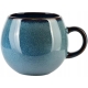 LOTTA DARK Porcelanowy Kubek Baryłka do KAWY HERBATY GRZAŃCA - 450 ml