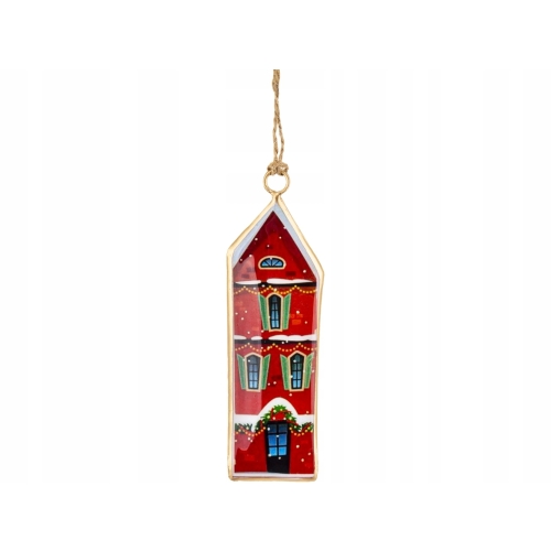 Zawieszka na choinkę 11 x 3,5 x 0,5 cm Ozdoba świąteczna - DOM KAMIENICA