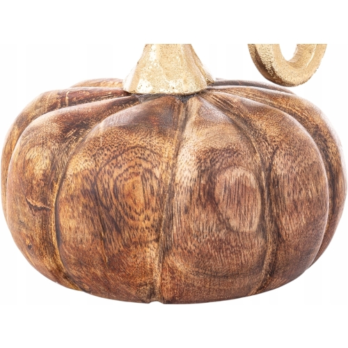 Ozdobna Dekoracyjna figurka DYNIA 13 x 12 x 12 cm - DREWNO MANGO, METAL