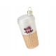 Bombka SZKLANA 5 x 5 x 10 cm Ozdoba choinkowa - ZŁOTY MILKSHAKE