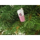 Bombka SZKLANA 5 x 5 x 10 cm Ozdoba choinkowa - RÓŻOWY MILKSHAKE