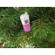 Bombka SZKLANA 5 x 5 x 10 cm Ozdoba choinkowa - MILKSHAKE FUKSJA