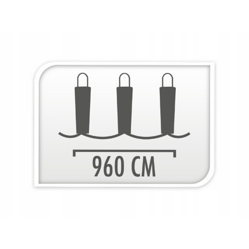 GIRLANDA Lampki Świąteczne na druciku 960 białe ciepłe microLED - 9,6 m