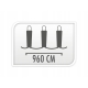 GIRLANDA Lampki Świąteczne na druciku 960 białe ciepłe microLED - 9,6 m