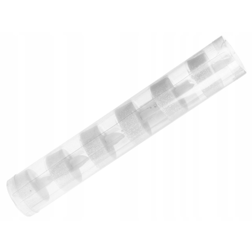 Świeczka LED Tealight Wkład do zniczy BIAŁY BROKAT 3,8x4 cm - Zestaw 6 szt