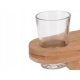 Kieliszki do shotów 40 ml 6 sztuk - na bambusowej tacy
