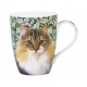 Porcelanowy Kubek z Zaparzaczem i Pokrywką do HERBATY ZIÓŁ 450 ml - KOT