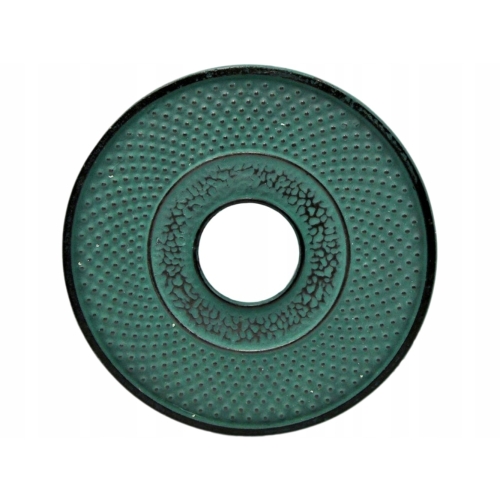 ZIELONY ŻELIWNY Czajnik 1,5 l Z zaparzaczem + 4 Czarki 150 ml + Podstawka