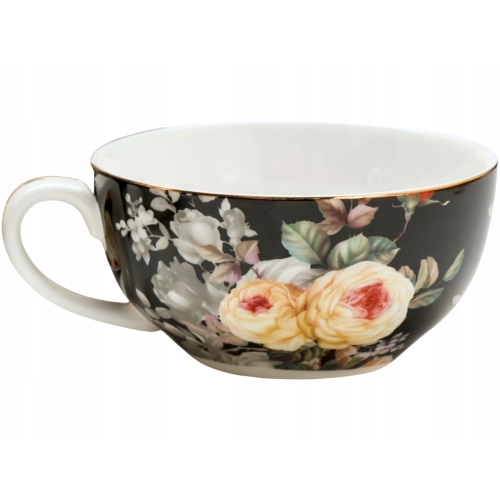 Zestaw TEA FOR ONE Porcelanowy Dzbanek 450 ml z filiżanką 250 ml - ROSES