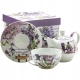 Zestaw TEA FOR ONE Porcelanowy Dzbanek 400 ml z filiżanką 250 ml - LAWENDA