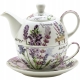 Zestaw TEA FOR ONE Porcelanowy Dzbanek 400 ml z filiżanką 250 ml - LAWENDA