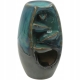 DUŻY Ceramiczny KOMINEK BACKFLOW 10x12x20 cm Efekt wodospadu dymu + KNOTY