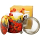 PORCELANOWY Kubek 450 ml z Zaparzaczem do HERBATY ZIÓŁ - MODERN POPPIES