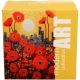 PORCELANOWY Kubek 450 ml z Zaparzaczem do HERBATY ZIÓŁ - MODERN POPPIES