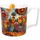 Duży PORCELANOWY Kubek XXL 750 ml do KAWY HERBATY - MODERN CITY