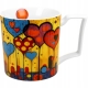Duży PORCELANOWY Kubek XXL 750 ml do KAWY HERBATY - MODERN HEARTS