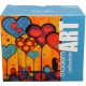 Duży PORCELANOWY Kubek XXL 750 ml do KAWY HERBATY - MODERN HEARTS