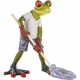 Ozdobna Figurka 14 x 13 x 12,5 cm - Pan Żaba z mopem