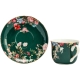 ZESTAW Porcelanowa filiżanka 400 ml ze spodeczkiem Do KAWY HERBATY - KWIATY