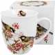 PORCELANOWY Kubek 400 ml do KAWY HERBATY - Ptasi Świat SIKORKI BOGATKI