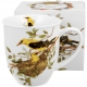 PORCELANOWY Kubek 400 ml do KAWY HERBATY - Ptasi Świat WILGI WILGA