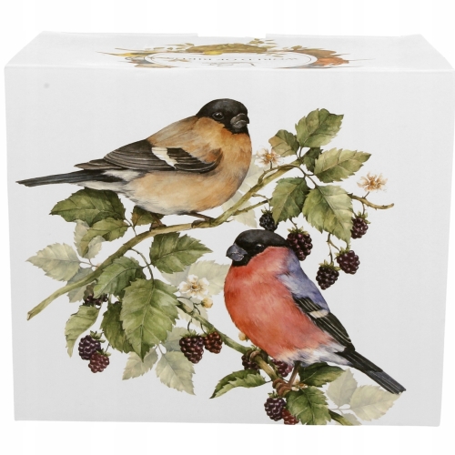 Duży PORCELANOWY Kubek XXL 1000 ml do KAWY HERBATY - Ptasi Świat GILE GIL