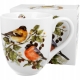 Duży PORCELANOWY Kubek XXL 1000 ml do KAWY HERBATY - Ptasi Świat GILE GIL