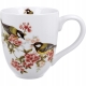 Duży PORCELANOWY Kubek XXL 1000 ml do KAWY HERBATY - Ptasi Świat SIKORKI