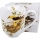 Duży PORCELANOWY Kubek XXL 1000ml do KAWY HERBATY - Ptasi Świat WILGI WILGA