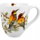 Duży PORCELANOWY Kubek XXL 1000ml do KAWY HERBATY - Ptasi Świat ŻOŁNY ŻOŁNA
