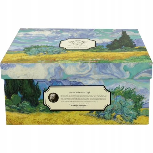 Zestaw Kawowy DWIE Filiżanki 250 ml ze spodkami - WHEAT FIELD by Van Gogh