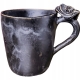 POLSKIE RĘKODZIEŁO Ręcznie wykonany Ceramiczny Kubek 550 ml - GRAFITOWY
