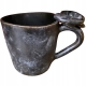 POLSKIE RĘKODZIEŁO Ręcznie wykonany Ceramiczny Kubek 550 ml - GRAFITOWY