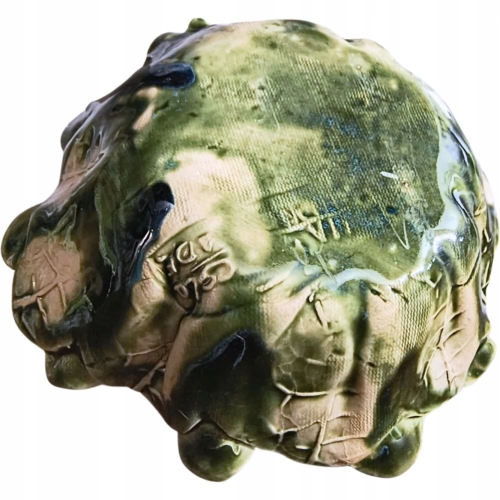 POLSKIE RĘKODZIEŁO Ręcznie wykonana Ceramiczna Miska 250ml - Zielone Liście