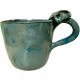 POLSKIE RĘKODZIEŁO Ręcznie wykonany Ceramiczny Kubek 500 ml - ZIELONY