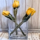POLSKIE RĘKODZIEŁO Ręcznie wykonany Ceramiczny Kwiat 34 cm - Żółty Tulipan