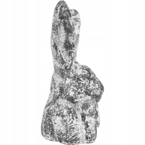 Wielkanocna Dekoracyjna Figurka KRÓLIK ZAJĄC 35 x 22 x 16 cm - SZARY