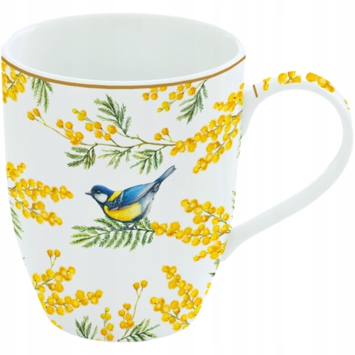 EASY LIFE Porcelanowy Kubek 350 ml ZESTAW DWIE SZTUKI - kolekcja MIMOSA