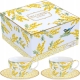 EASY LIFE Porcelanowa Filiżanka do Espresso 110 ml ZESTAW 2 SZTUKI - MIMOSA