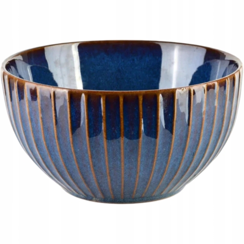 BASIC NATURE Ceramiczny TALERZ Głęboki Miska 550 ml - 14,5 x 8 cm
