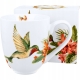 Duży PORCELANOWY Kubek XXL 1000 ml do KAWY HERBATY - Ptasi Świat KOLIBER