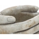 BETONOWA Osłonka na doniczkę Doniczka Donica 10 x 16 x 18 cm - SZARE DŁONIE