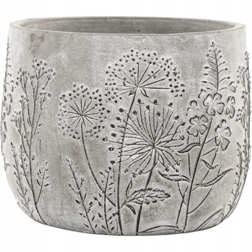 BETONOWA Osłonka na doniczkę Doniczka Donica 11 x 14 x 14 cm - SZARA