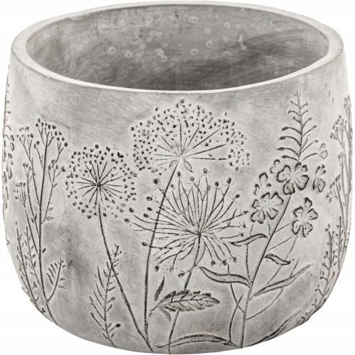 BETONOWA Osłonka na doniczkę Doniczka Donica 14,5 x 18,5 x 18,5 cm - SZARA